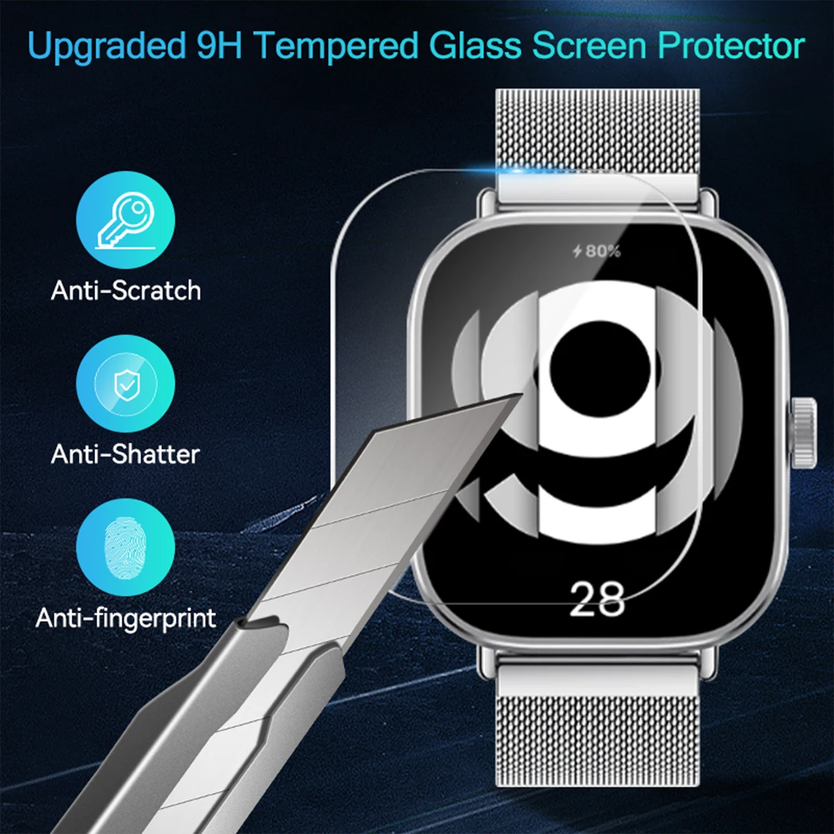 Vidro temperado para xiaomi re - Smartwatch Screen Film avaliação e preço